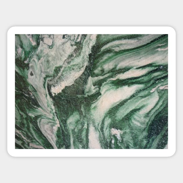 green granite Sticker by ghjura